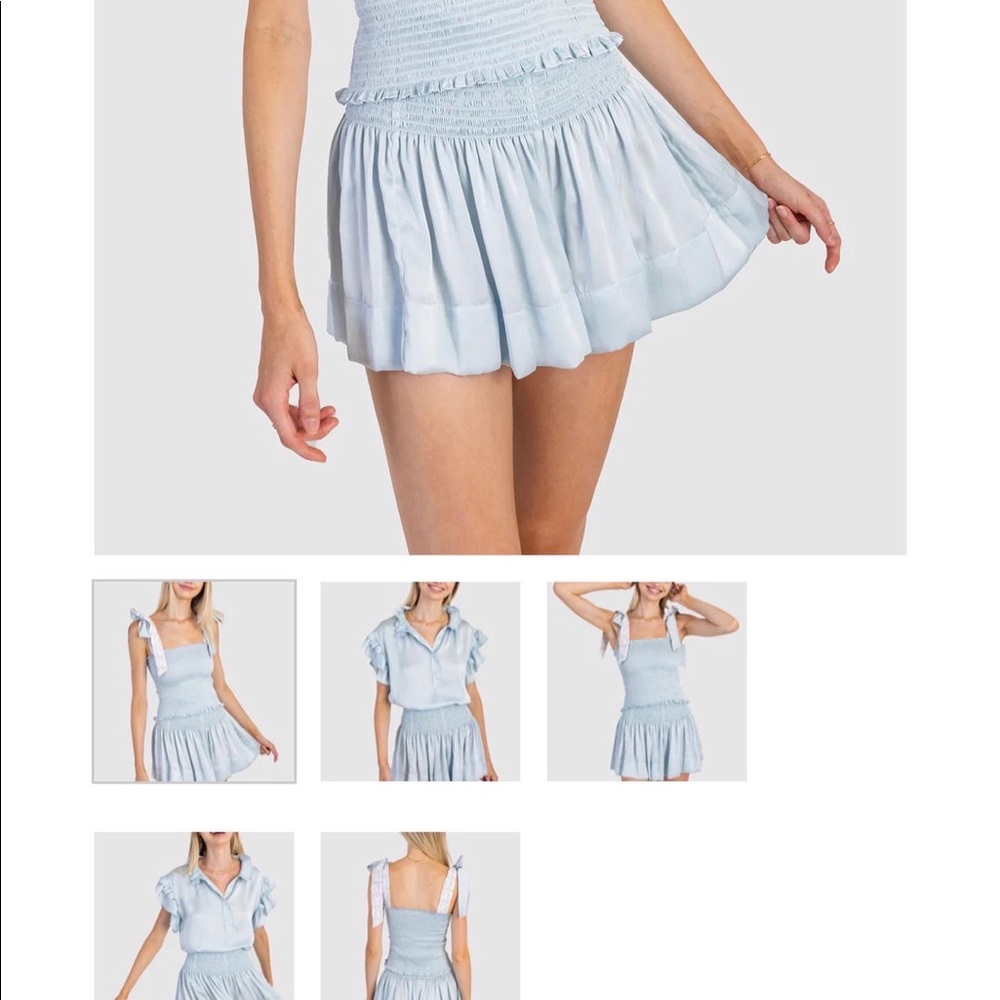 Koch Erica Blue Mini Skirt